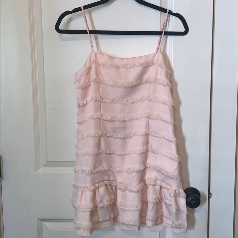Princess Polly pink ruffle dress